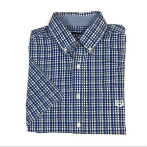 BF24 Mens Chaps Ralph Lauren Easy Care Button Shirt M